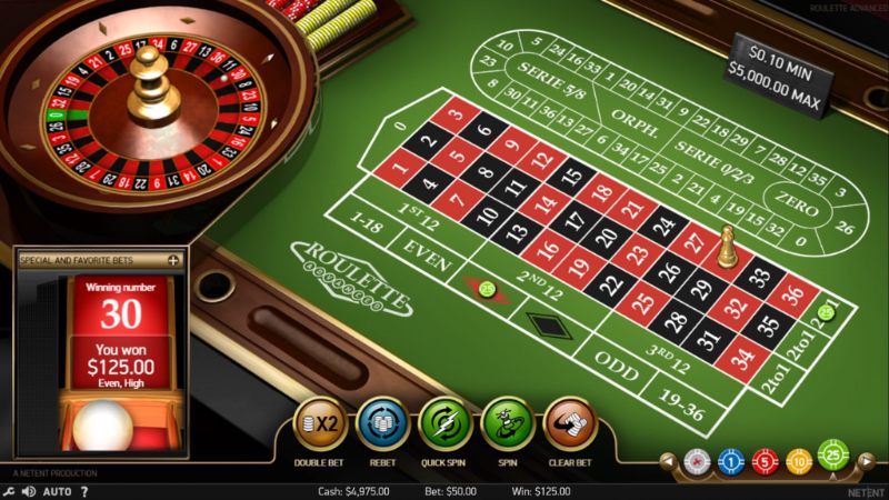 Giao diện mới lạ với v&ograve;ng xoay v&agrave; b&oacute;ng khi chơi Roulette games